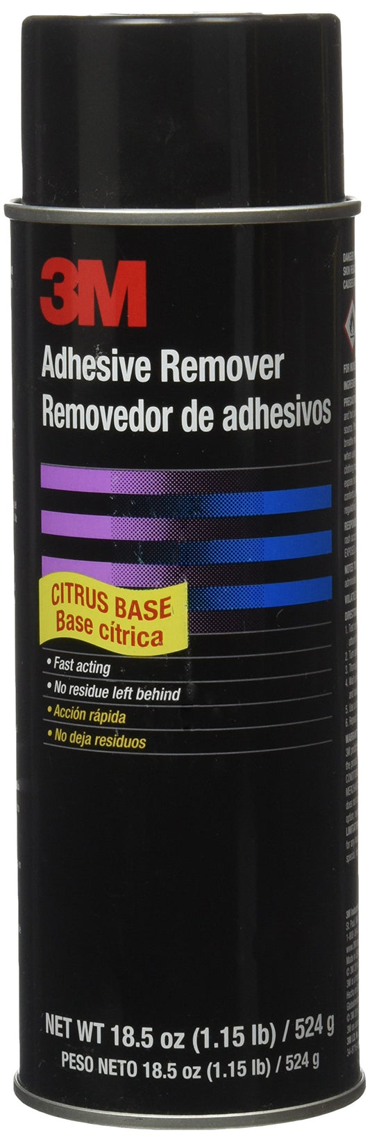 3M Adhesive Remover Citrus Base 6041, Net Wt 18.5 oz, Pale Yellow