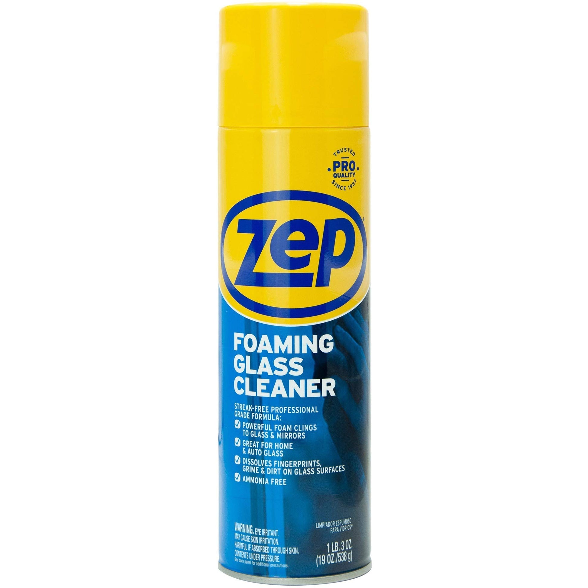 Zep Foaming Glass Cleaner 19oz ZUFGC19