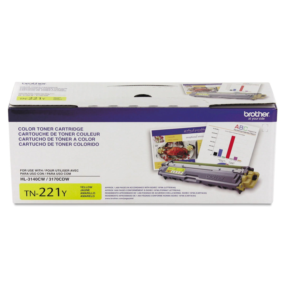 Brother TN-221Y Compatible Premium Toner Cartridge TN221Y Yellow