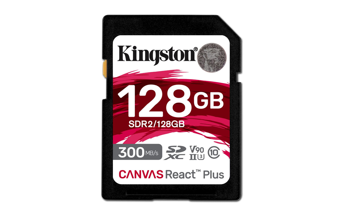 Kingston Canvas React Plus 128GB SDXC UHS-II Card
