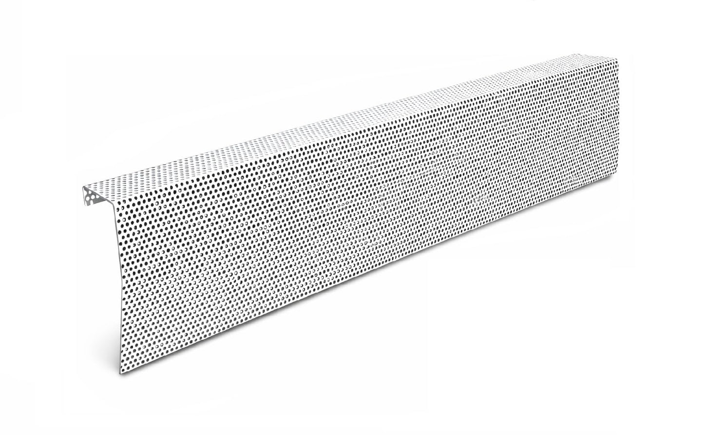 Baseboarders Premium Series 5 ft (60 in) Galvanized Steel Slip-On Baseboard Heater Cover, Rust Resistant, White, for Hydronic Hot-Water Systems
