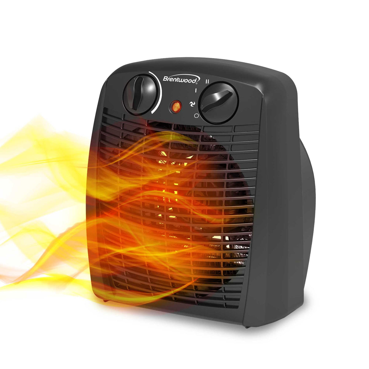 Brentwood 2-in-1 Electric Space Heater Fan H-F305BK
