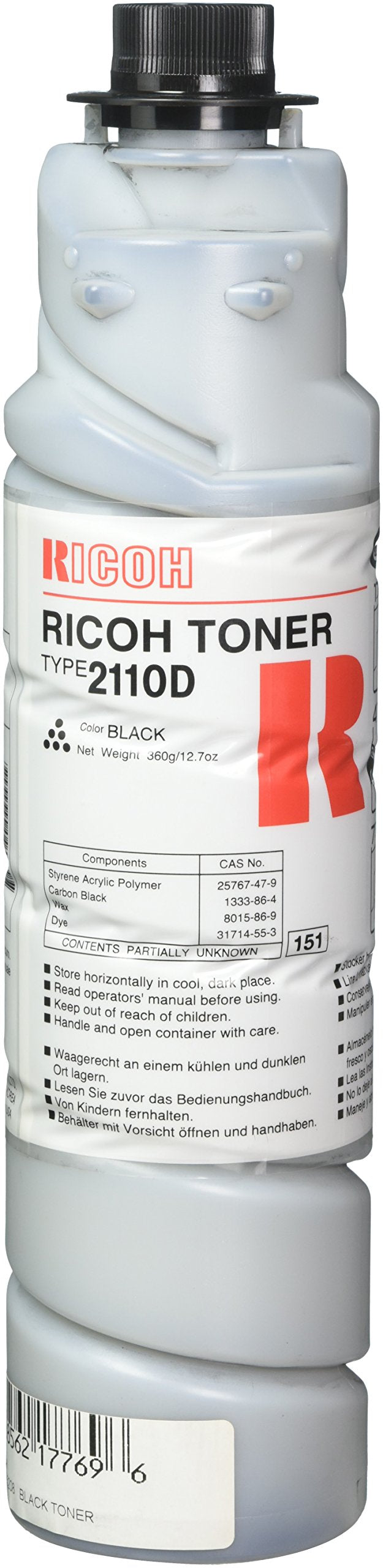 Ricoh Type 2110D Copier Toner 887976 885208