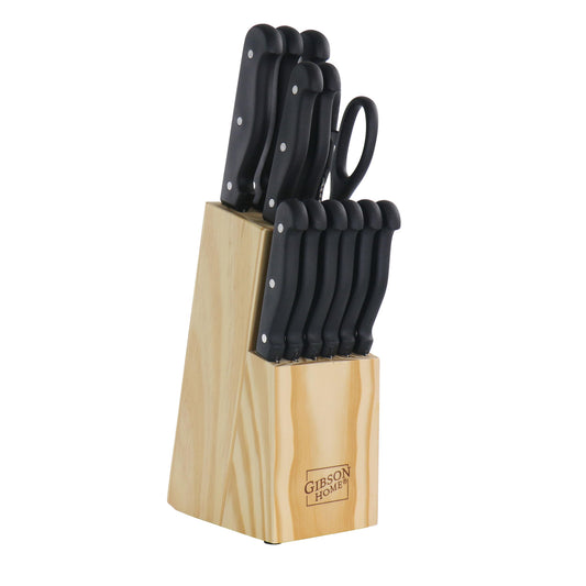 Gibson Home Westover 13-Piece Cutlery Set with Block
