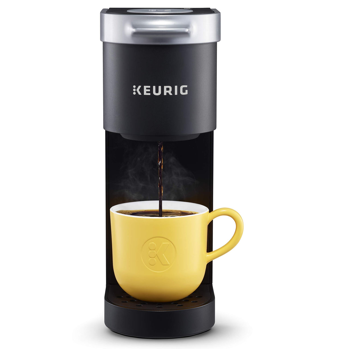 Keurig K-Mini Plus Single Serve K-Cup Pod Coffee Maker, with 6 to 12oz Brew Size, Stores up to 9 K-Cup Pods, Travel Mug Friendly, Matte Black