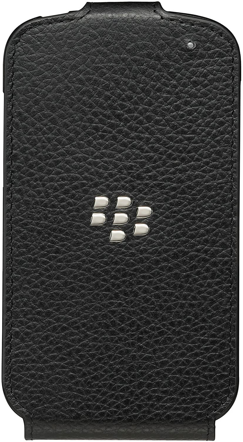 BlackBerry Leather Flip Shell Q10 ACC50707101 Black