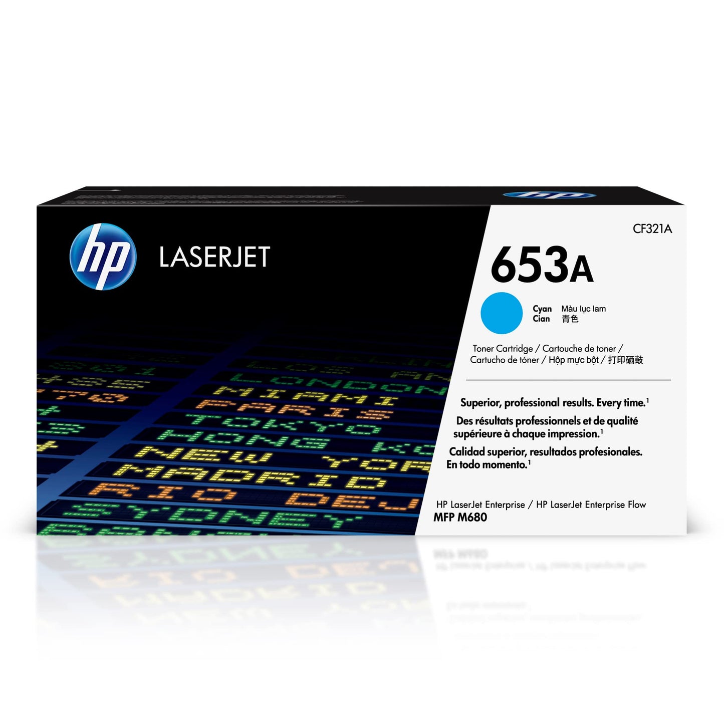 HP 653A Cyan Toner Cartridge CF321A 16,500 Pages
