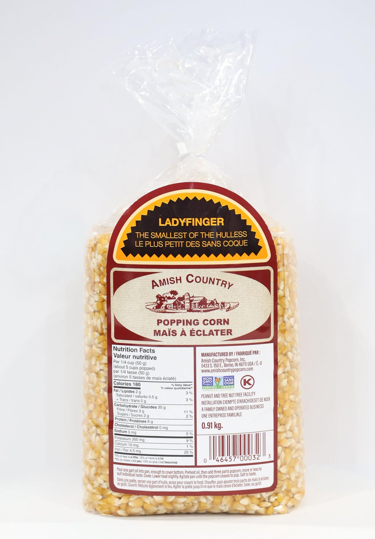Amish Ladyfinger Popcorn, 8 Pack 2lb Bags