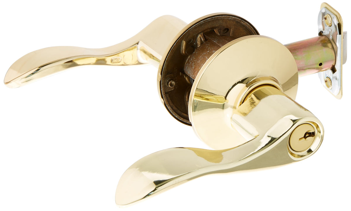 Schlage Accent F51ACC605KA4 Entry Door Lever Brass