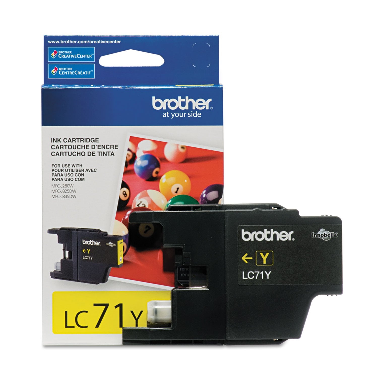 BROTHER LC71Y YELLOW INK CARTRIDGE