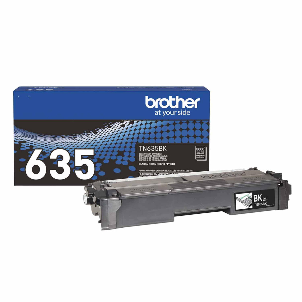 Brother TN635BK Standard Black Toner Cartridge 1 Pack