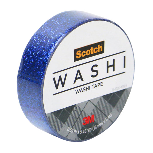 Scotch Washi Tape Glit Dk Blu .59In