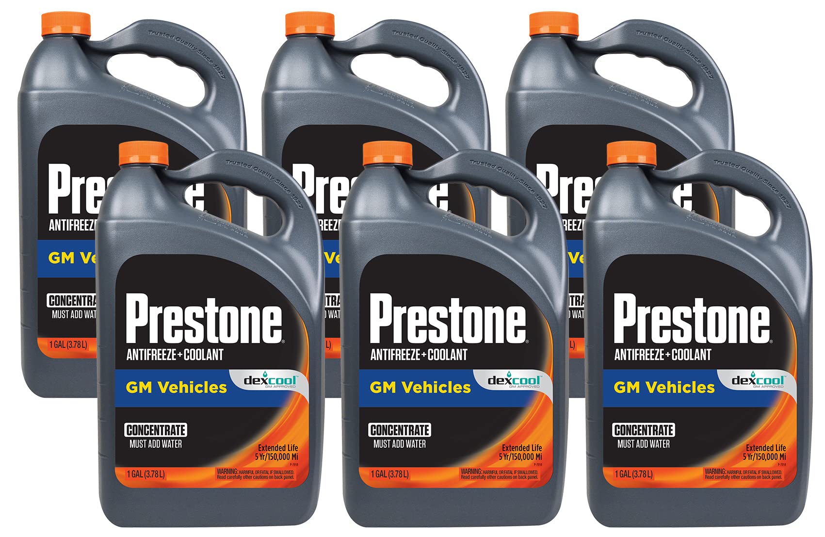 Prestone AF888-6PK Dex-Cool Antifreeze 1 Gallon 6-Pack