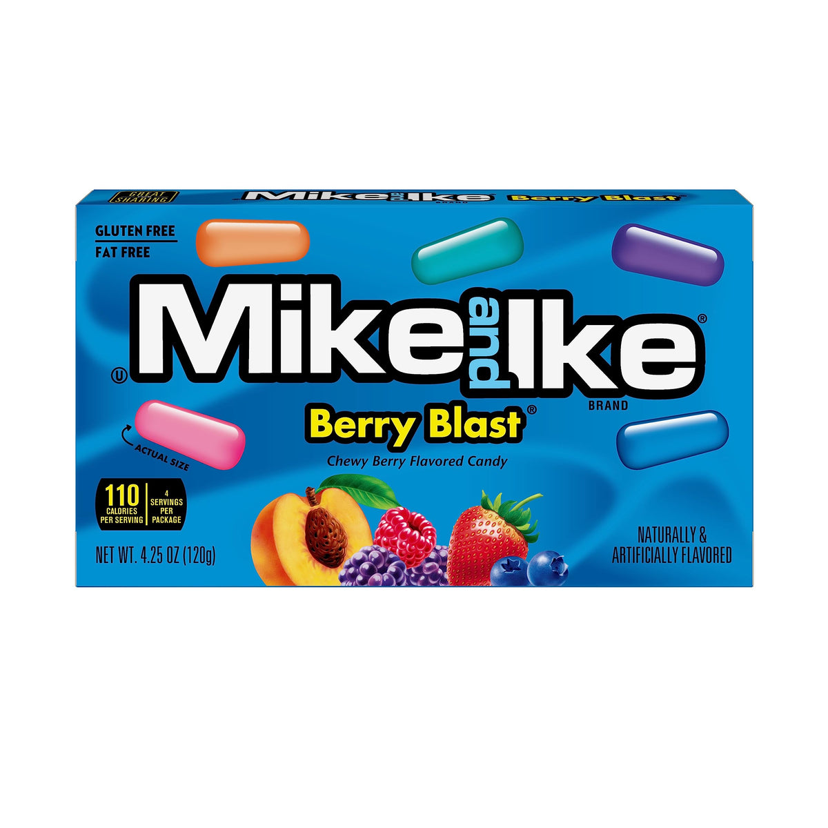 Mike and Ike Berry Blast Candy 4.25oz 12-Pack