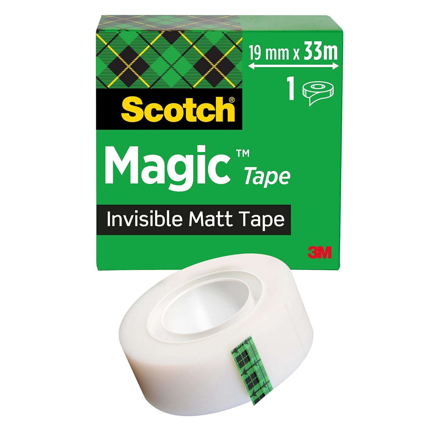 Scotch Products - Scotch - Magic Office Tape, 3/4 x 1296, 1 Core, Clear - Sold As 1 Roll - The original matte finish, invisible tape. - The preferred tape for offices, home offices and schools. - Write on it with pen, pencil or marker. - Ideal for pe