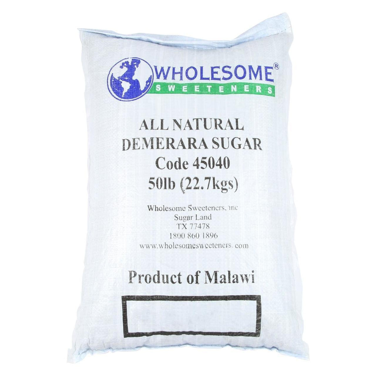 Wholesome Natural Demerara Sugar 50 lb