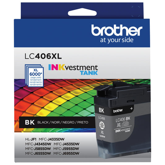 Brother LC406XLBK High Yield Black Ink Cartridge