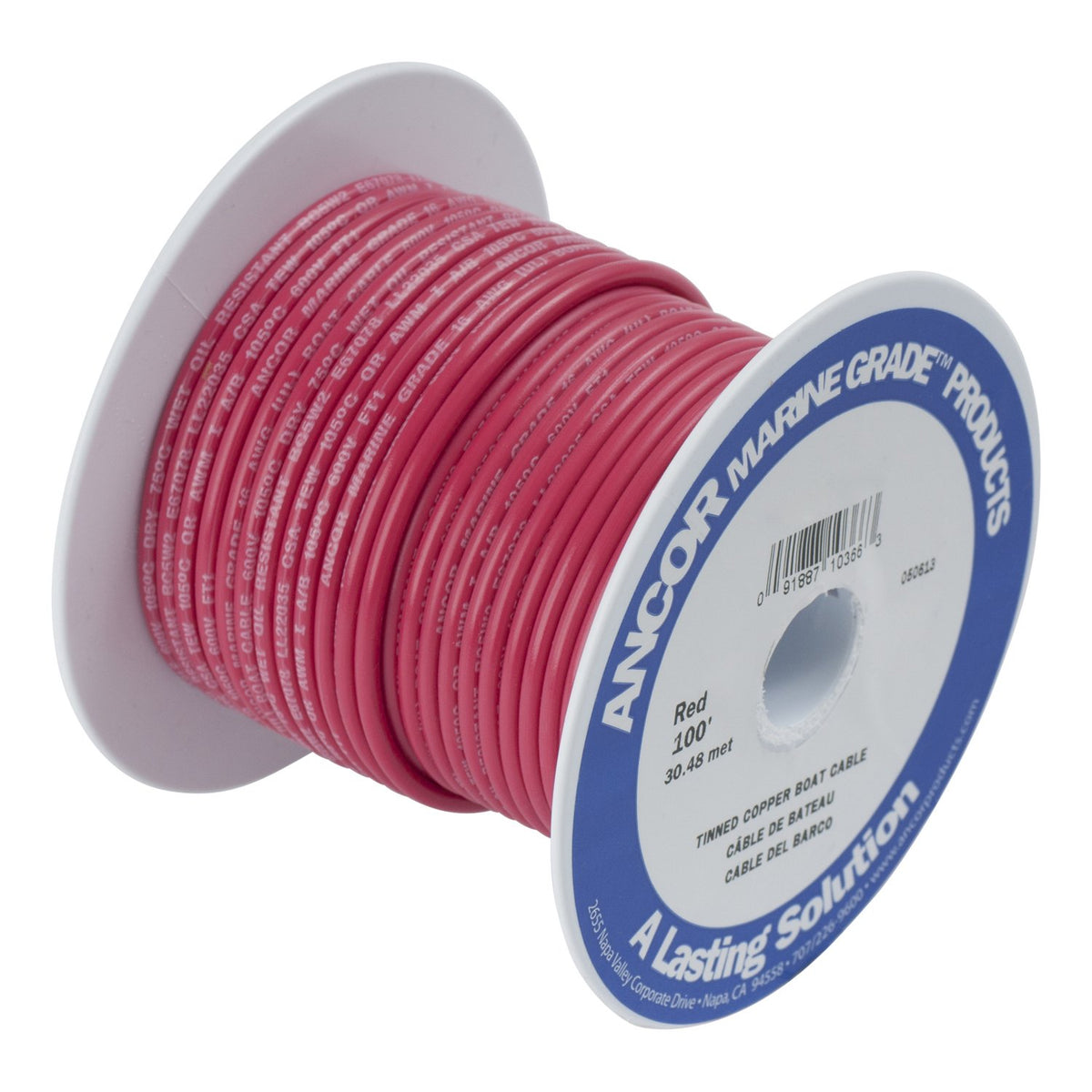 Ancor 104825 Marine Electrical Wire 14-Gauge Red 250ft