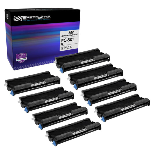 SpeedyInks Compatible Brother PC-501 Refill 8-Pack