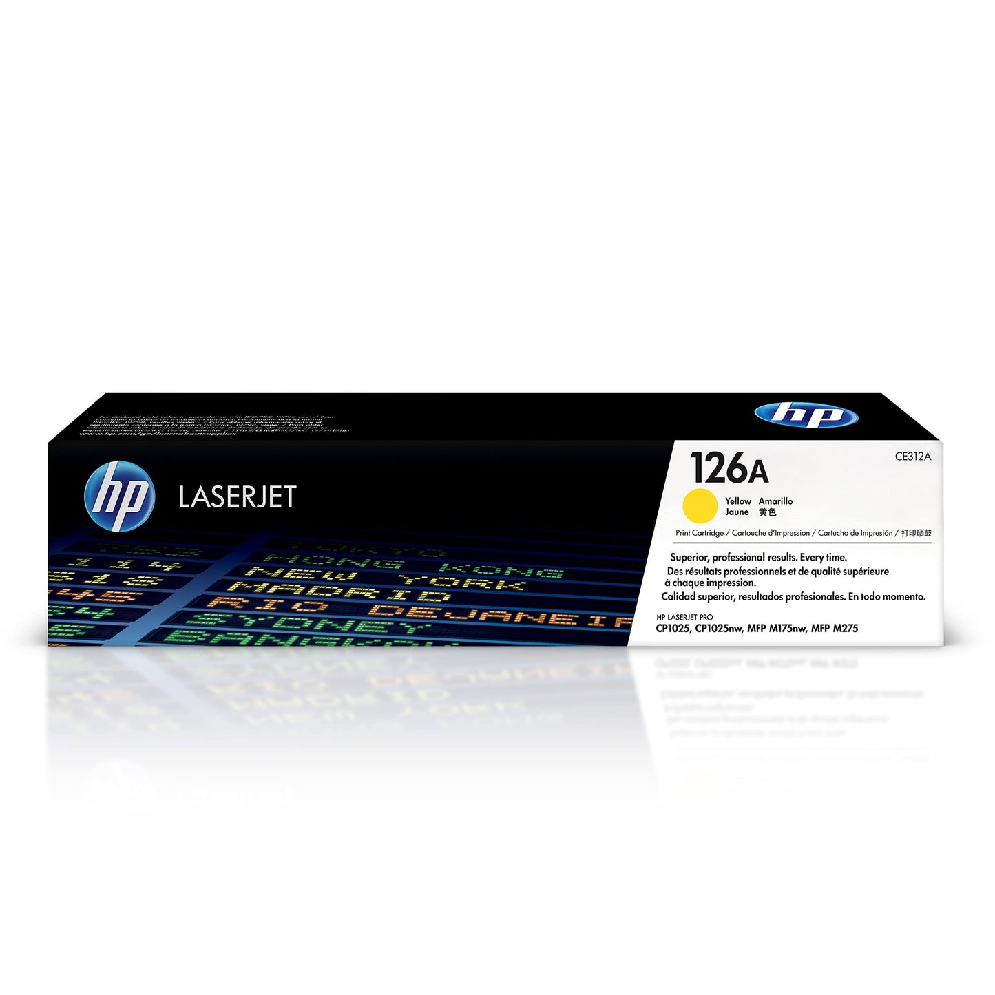 HP 126A Yellow Toner Cartridge | Works with HP LaserJet Pro 100 color MFP M175 Series, CP1025 Series, HP TopShot LaserJet Pro M275 MFP Series | CE312A
