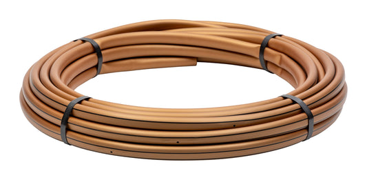 Rain Bird SSF70-50S Drip Irrigation Pressure Compensating 1/2" (0.700" OD) Sub-Surface Emitter Tubing with Copper Shield Technology, 18" Emitter Spacing, 50' Roll