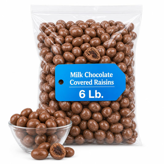 Bulk Milk Chocolate Covered Raisins 6 lb Bag