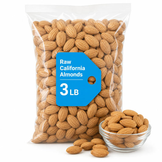 Almonds Raw California Whole Snack Nuts 3 lb