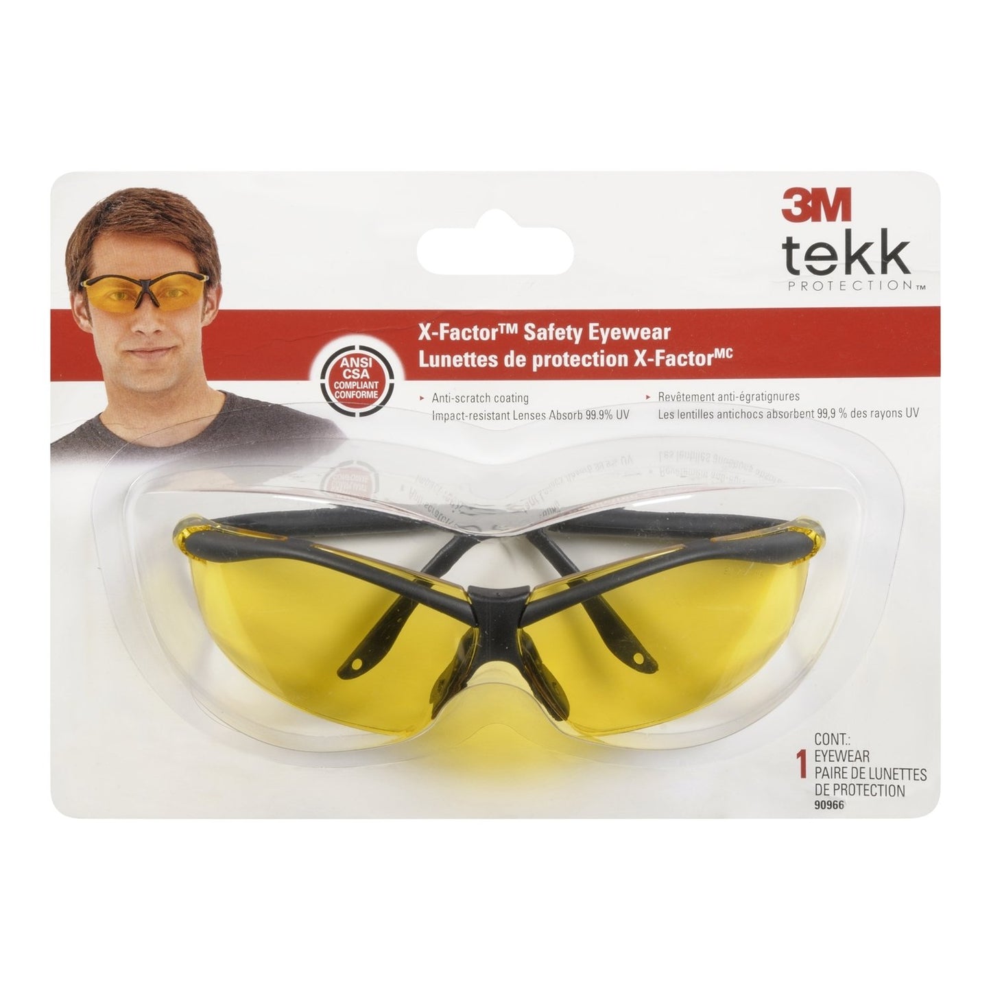 3M XF4 X-Factor Safety Eyewear 90966-80025T