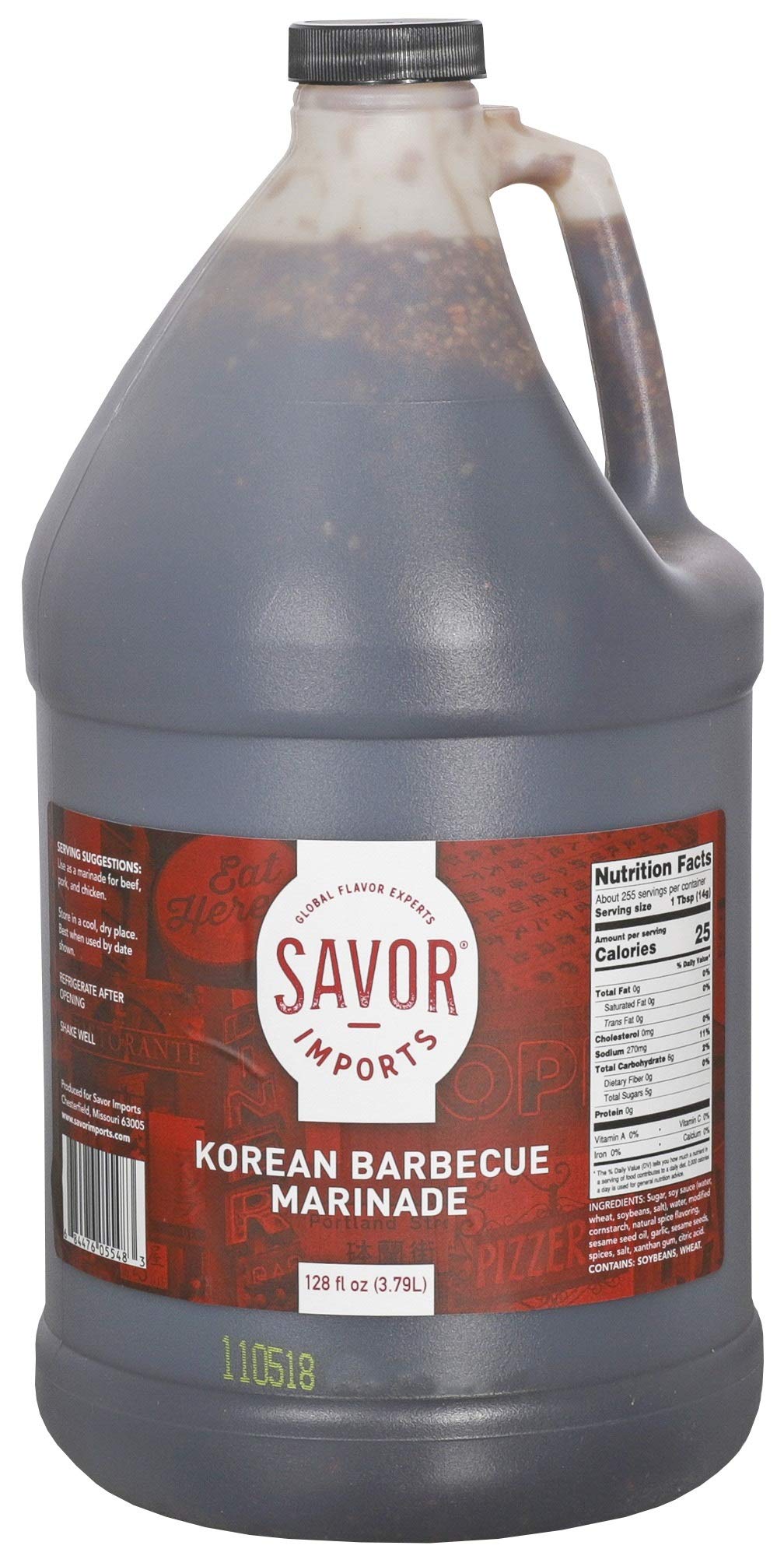 Savor Korean Barbecue Marinade 128 oz