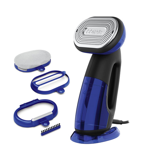 Conair GS108C Extreme Steam Handheld & Iron 2-in-1 with Turbo (Steam or Press) Blue, 1875W Advanced Steamer for Clothes, Clothes Steamer, Travel Steamer