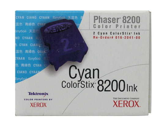 Xerox Phaser 8200 Cyan ColorStix Ink 016-2041-00 2-Pack