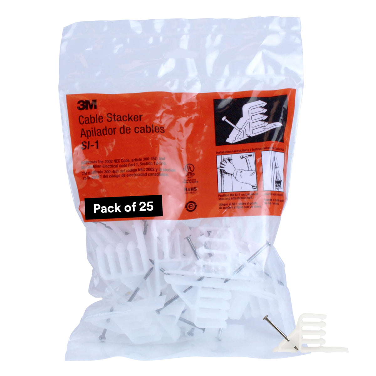 3M Cable Stacker SI-1 Bag of 25