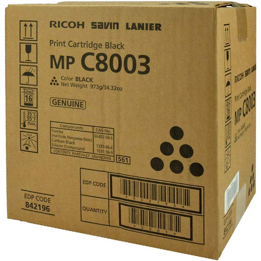 Ricoh MP C8003 Black Print Cartridge 842196