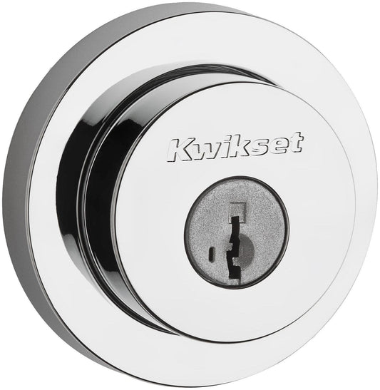 Kwikset Milan 158RDT-S.STRKP Keyed Deadbolt Polished Chrome