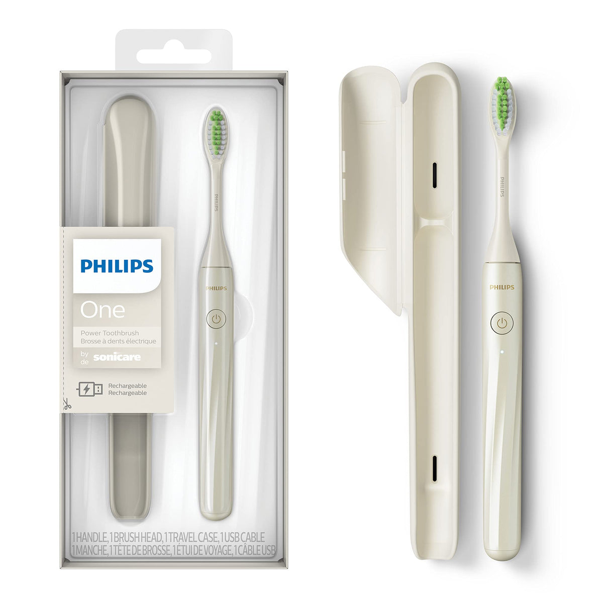 Philips Sonicare One Rechargeable Toothbrush HY1200/27 Snow