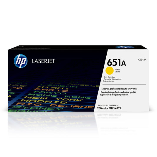 HP 651A Yellow Toner Cartridge CE342A