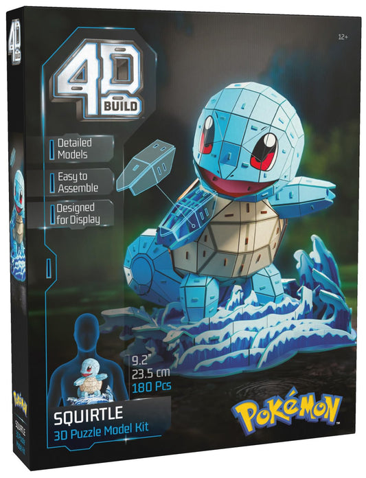 4D Build Pokémon Squirtle 3D Model Kit 180 Pieces