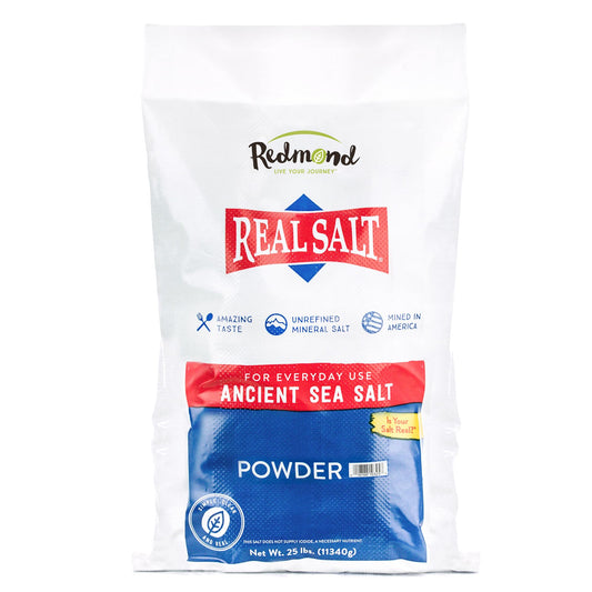 Redmond Real Sea Salt Fine 25 lb Bag
