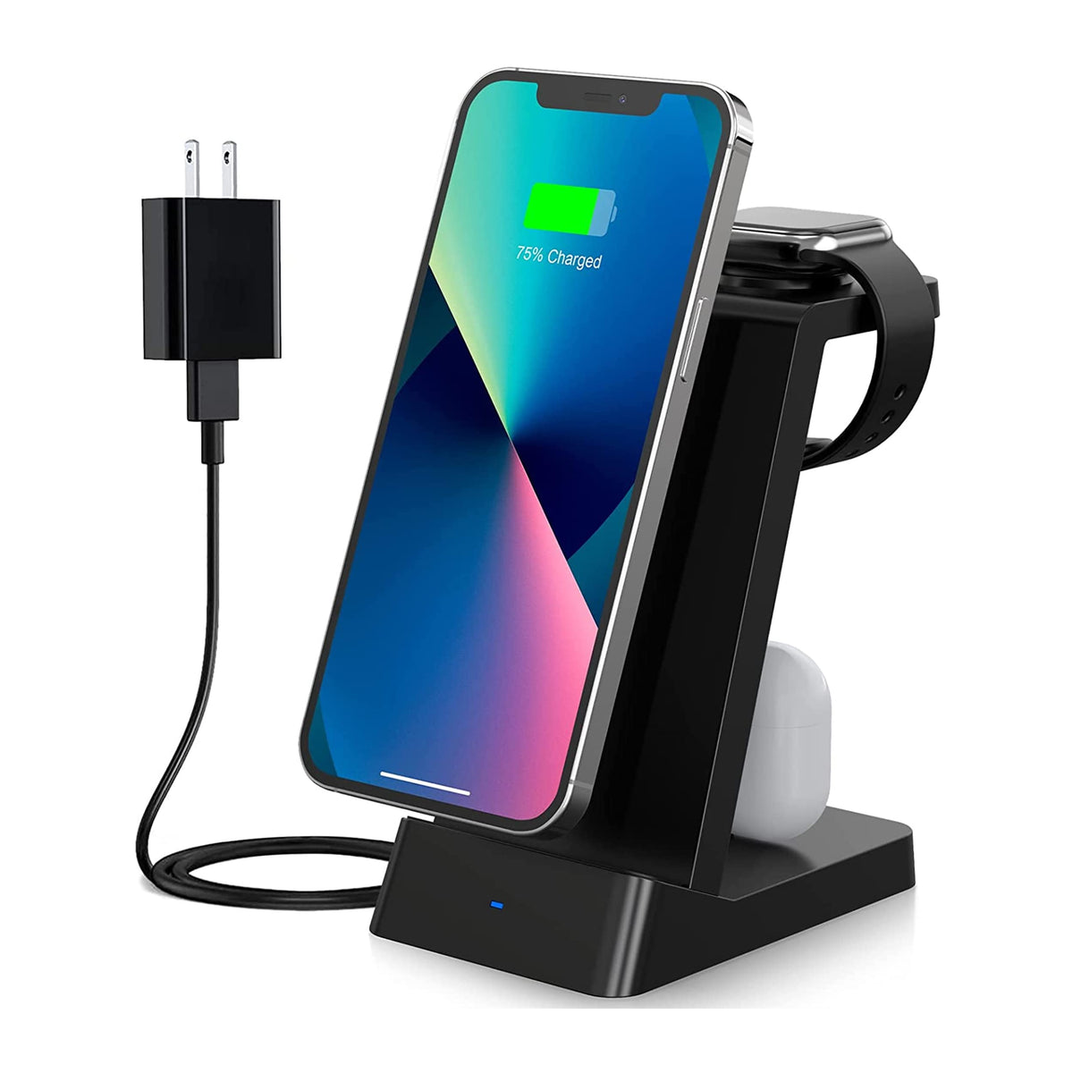 Trexonic 3-in-1 15W Fast Charge Station Black