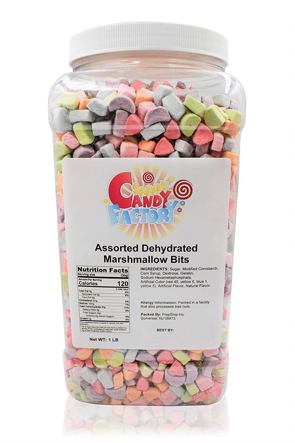 Dehydrated Cereal Marshmallows, 1 Pound Bulk Bag Mini Dehydrated Marshmallows, 673202
