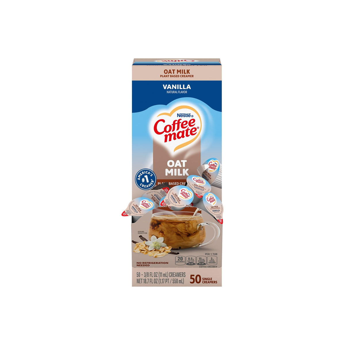 Coffee mate Oat Milk Vanilla Creamer 50 Singles