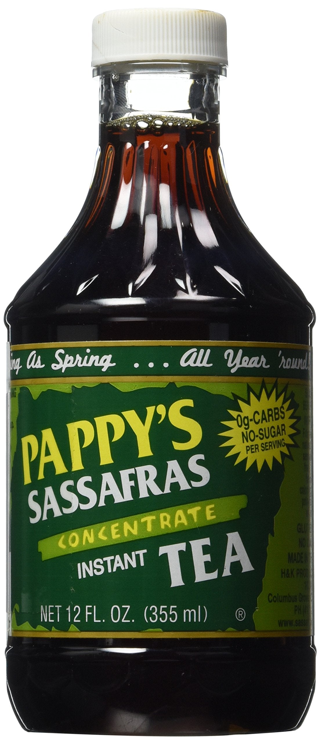 Pappys Tea Sassafras Instant 12 fl oz