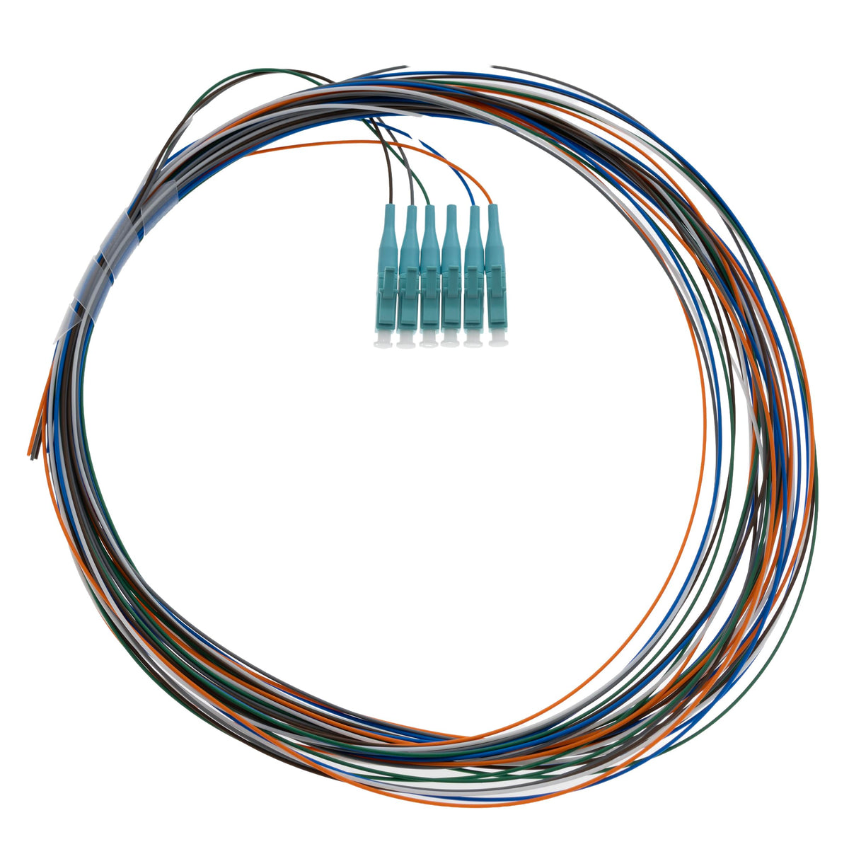 CableWholesale 6 Strand OM4 Fiber Pigtail 3m LC/PC