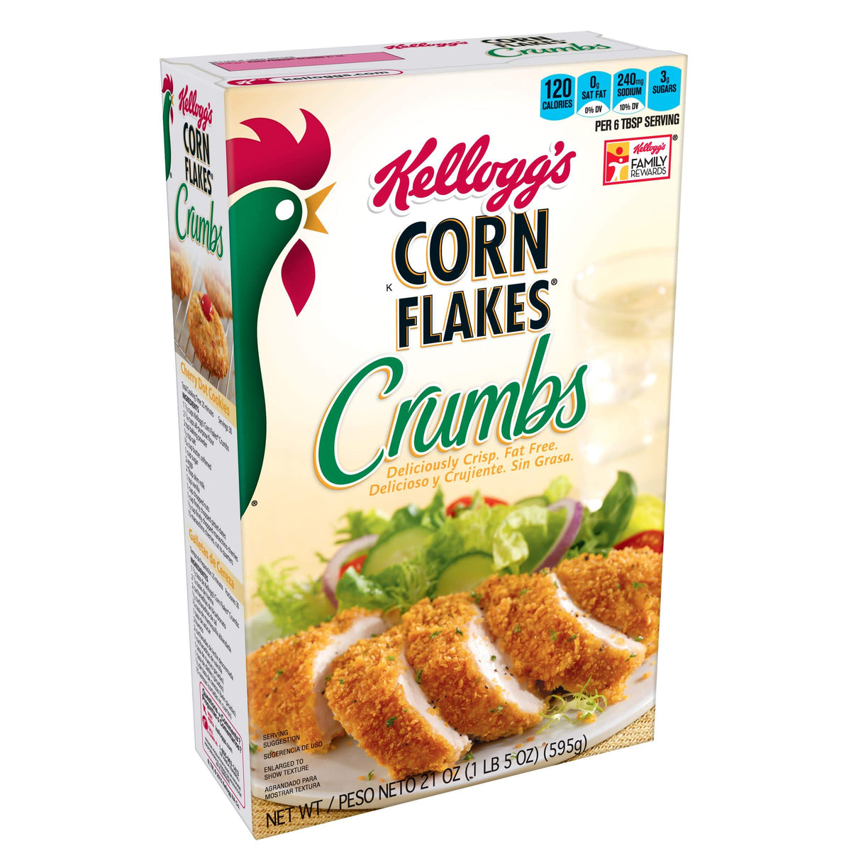 Kellogg’s Corn Flakes Crumbs 1.31 lb Pack of 12