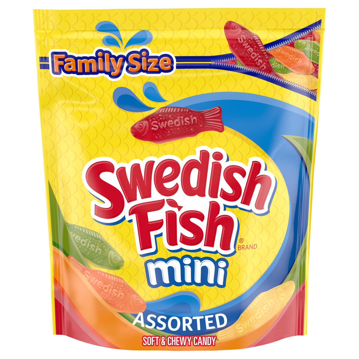 SWEDISH FISH Assorted Mini Candy 1.8 lb Bag