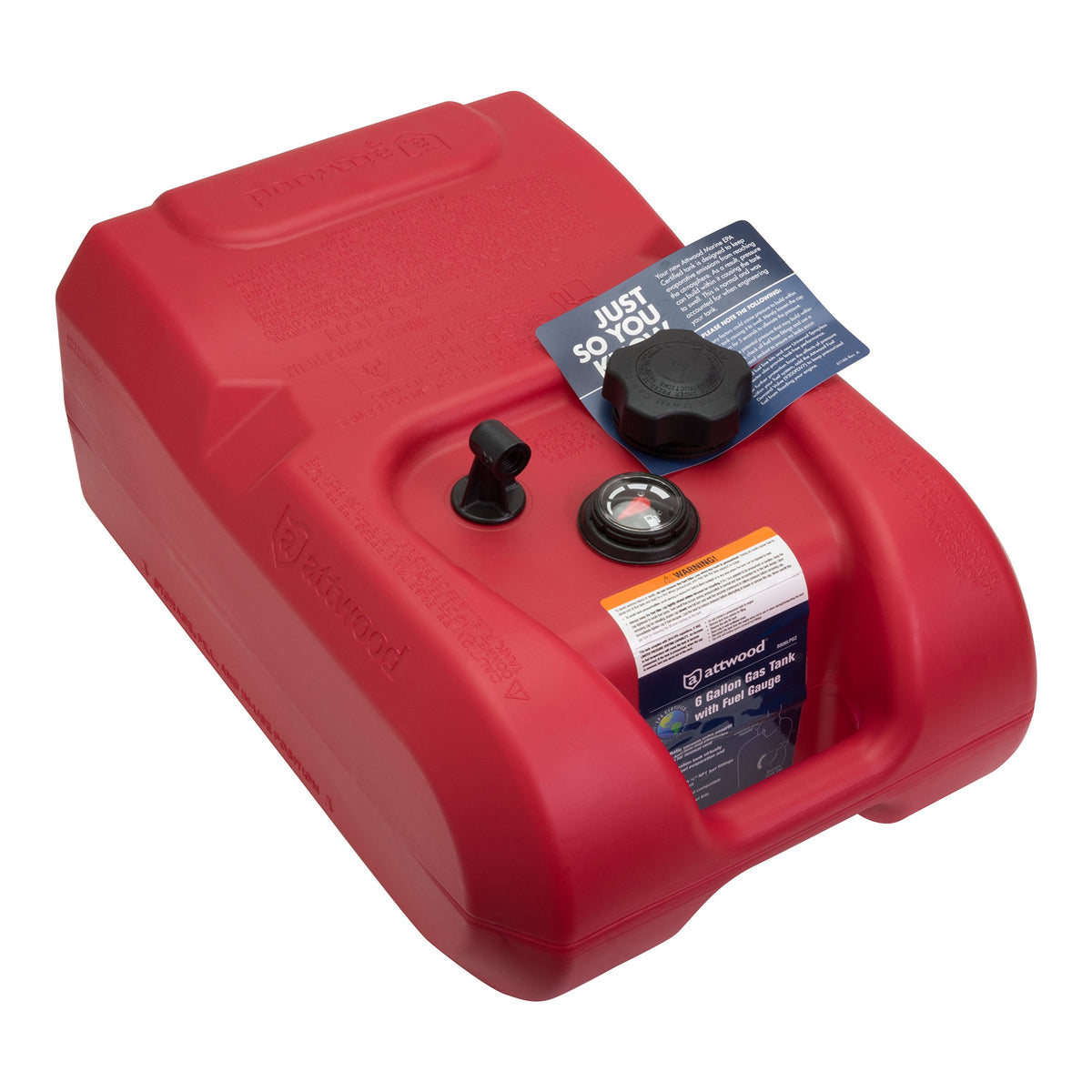Attwood 8806LPG2 6-Gallon Marine Fuel Tank