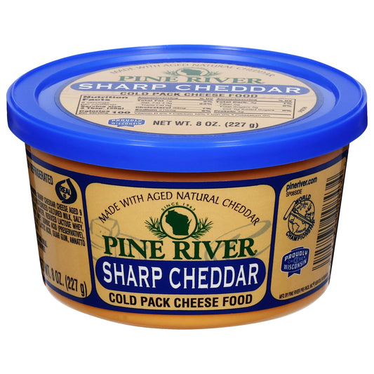 Pine River Sharp Cheddar Cold Pack Cheese Spread 8oz