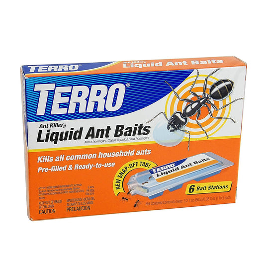 TERRO Liquid Ant Killer Baits 6 Pack 2.2 fl oz