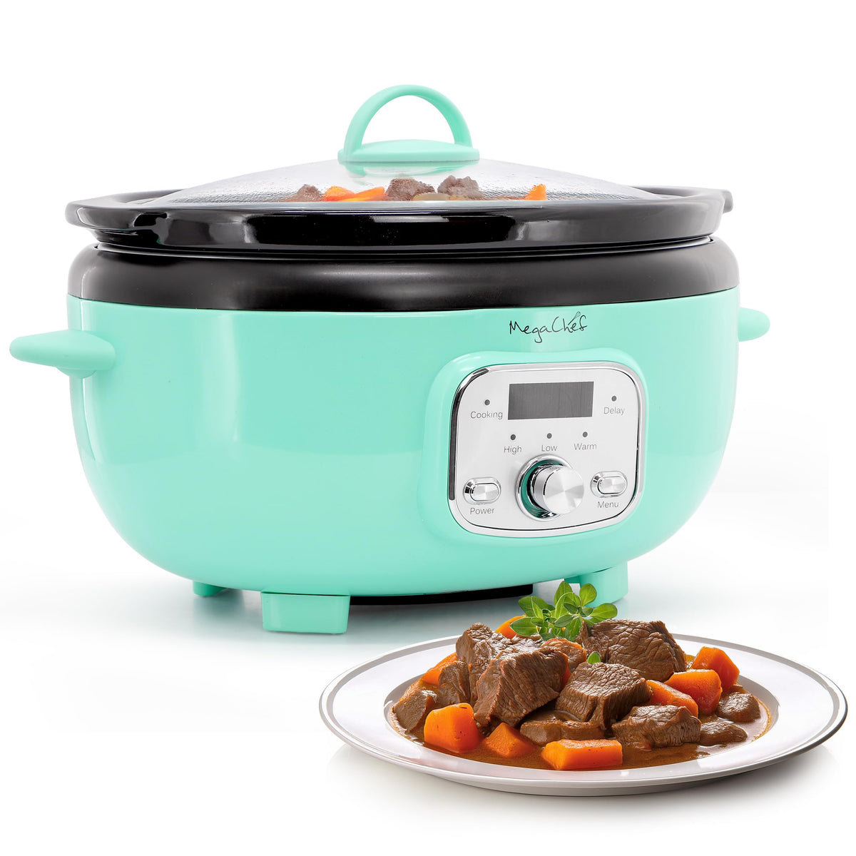 MegaChef 3.7 Quart Digital Slow Cooker