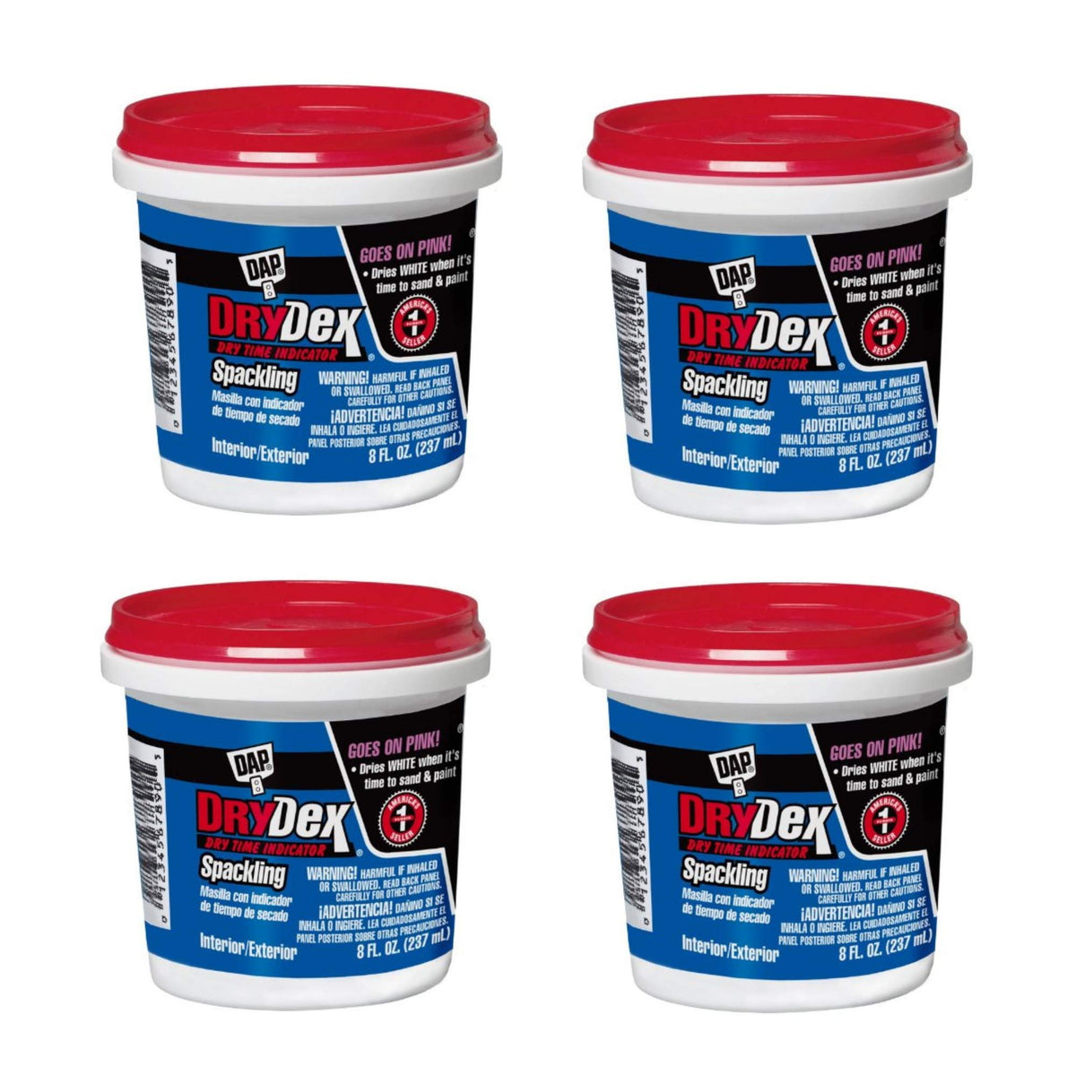 DAP DryDex Spackling 12328 1/2-Pint, 4-Pack